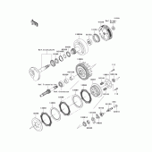 Схема вузла: Clutch(a2/a4) для Kawasaki KLX110 KLX110