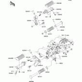 Схема вузла: Підніжки для Kawasaki EJ800 W800
