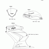 Схема вузла: Decals(ebony)(kbf)(black)(kcf) для Kawasaki EX250 Ninja 250R
