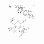 Схема узла: Фара для Kawasaki BJ250 Estrella RS