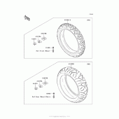 Схема вузла: Шини для Kawasaki ZG1400 Concours 14