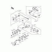 Схема узла: Сигнал поворота для Kawasaki ZX600 Ninja ZX-6