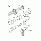 Схема узла: Сцепление для Kawasaki ZX600 Ninja ZX-6R