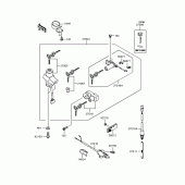 Схема вузла: Замок запалювання для Kawasaki ZR750 Zephyr
