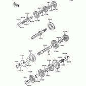 Схема узла: Трансмиссия для Kawasaki ZX1000 ZX-10