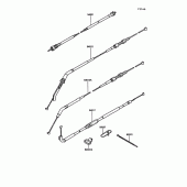 Схема вузла: Cable для Kawasaki ZG1000 1000GTR