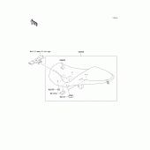 Схема вузла: Сидіння для Kawasaki ZR750 Z750S