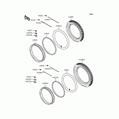 Схема узла: Колеса (Шины) для Kawasaki BJ250 250TR
