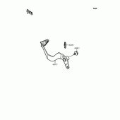 Схема вузла: Лапка гальма для Kawasaki KMX80 KSR-II