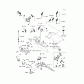 Схема вузла: Ignition switch/locks/reflectors для Kawasaki VN1700 Vulcan 1700 Voyager