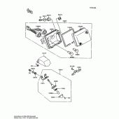 Схема узла: Задний фонарь (Стоп-сигнал) для Kawasaki ZX600 Ninja 600R