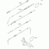Схема вузла: Троси для Kawasaki EL250 Eliminator 252