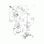 Схема вузла: Fuel evaporative system для Kawasaki ZG1200 Voyager XII