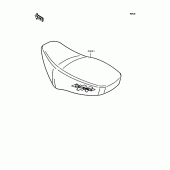 Схема вузла: Сидіння для Kawasaki KMX50 KSR-I