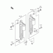 Схема вузла: Підвіска/амортизатор для Kawasaki ZR250 Balius-II