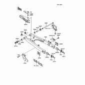 Схема вузла: Задній важіль (Маятник) для Kawasaki KMX125