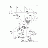 Схема вузла: Повітряний фільтр Kawasaki VN2000 Vulcan 2000 Classic LT
