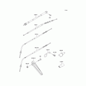 Схема вузла: Троси для Kawasaki KLX250 KLX250R