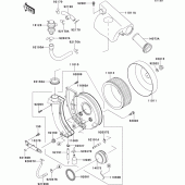 Схема вузла: Повітряний фільтр Kawasaki VN800 Vulcan 800