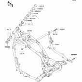 Схема вузла: Рама для Kawasaki VN1500 VN1500 Drifter