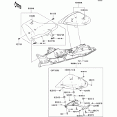 Схема вузла: Сидіння для Kawasaki ZX1000 Ninja ZX-10R
