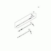 Схема вузла: Троси для Kawasaki EX300 Ninja 300 ABS