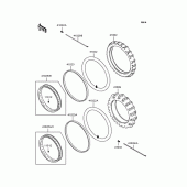 Схема узла: Колеса (Шины) для Kawasaki KLX250 KLX250ES