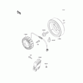 Схема вузла: Генератор для Kawasaki KL650 KL650 Tengal