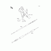 Схема вузла: Троси для Kawasaki KX65
