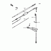 Схема узла: Тросики для Kawasaki KMX80 KSR-II
