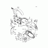 Схема узла: Крыло для Kawasaki VN900 Vulcan 900 Custom