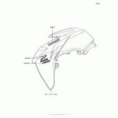 Схема вузла: Decals(Green)(Gray)(Jhf) для Kawasaki BR125 Z125 Pro