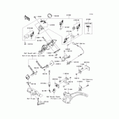 Схема вузла: Ignition switch/locks/reflectors для Kawasaki VN2000 Vulcan 2000