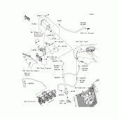 Схема вузла: Fuel evaporative system(p8f/p8fa)(ca) для Kawasaki ZX600 Ninja ZX-6R