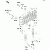 Схема вузла: Олійний охолоджувач для Kawasaki ZR750 Zephyr