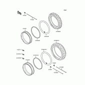 Схема узла: Колеса (Шины) для Kawasaki ZR1100 Zephyr 1100RS