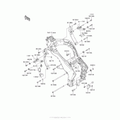 Схема вузла: Кріплення двигуна для Kawasaki ZX1000 Ninja 1000
