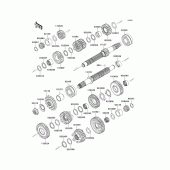 Схема узла: Трансмиссия для Kawasaki ZR800 Z800