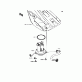 Схема узла: Топливный насос для Kawasaki KX250/ KX252 KX250F