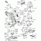 Схема узла: Frame fittings(1/2) для Kawasaki ZG1400 1400GTR ABS