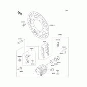 Схема вузла: Переднє гальмо для Kawasaki VN900 Vulcan 900 Custom