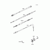 Схема узла: Cable для Kawasaki KL250 KLR250