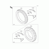 Схема вузла: Шини для Kawasaki VN1600 Vulcan 1600 Nomad