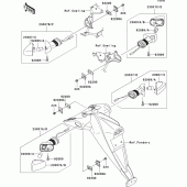 Схема узла: Поворотники для Kawasaki ZR750 Z750 ABS