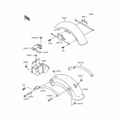 Схема вузла: Крило для Kawasaki BJ250 Estrella RS