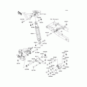 Схема вузла: Підвіска/задній амортизатор для Kawasaki KLX125 KLX125