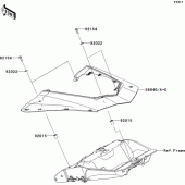 Схема вузла: Side covers для Kawasaki ZX1000 Z1000SX ABS