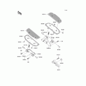 Схема вузла: Підніжки для Kawasaki VN1500 Vulcan 1500 Drifter