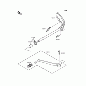 Схема вузла: Перемикач передач для Kawasaki EL250 Eliminator 250LX
