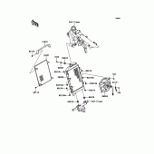 Схема узла: Радиатор для Kawasaki VN1700 VN1700 Classic Tourer ABS